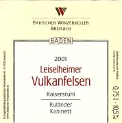 Badischer Winzerkeller_Leiselheimer Vulkanfelsen_ruländer kab 2001